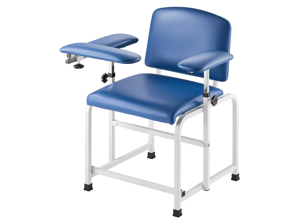 Cadeira de flebotomia Vevor com braços ajustáveis, carga máxima de 181 kg, 760 x 730 x 945 mm