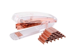 Grampeador Transparente com Mola e 1000 Grampos BRILVIBERA