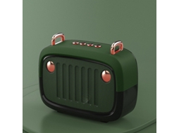 (verde) Novo Alto-falante Bluetooth Portátil Criativo Bs32d Com Desenho Animado