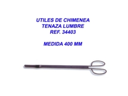 Utiles chimenea tenaza 400 mm ref. 34403