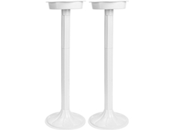 Inoomp Kit de 2 Colunas Romanas Decorativas em Plástico Às Intempéries para Vasos de Flores, Ideais para Casamentos, CHABERLU