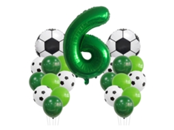 Balões Metalizados Com Números De Futebol, Látex Para Fantasias Festa Aniversário E Decoração Festas.