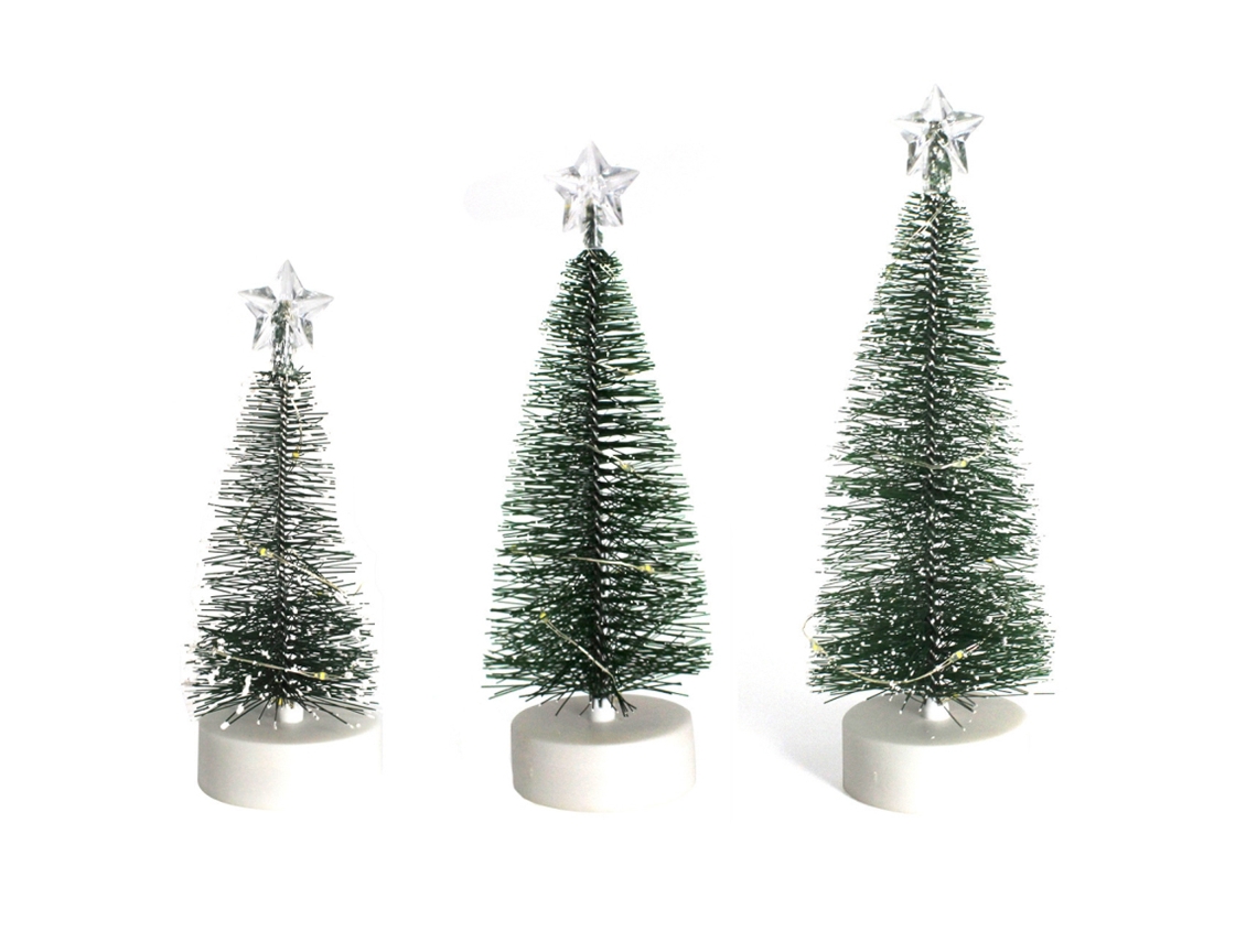 Laxiscreed Árvore De Natal Pequena Com Luzes Led Para Decoração Festiva Em Casa