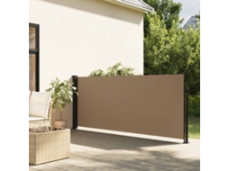 Vidaxl Toldo Lateral Retrátil 100x300 Cm Cinzento-acastanhado