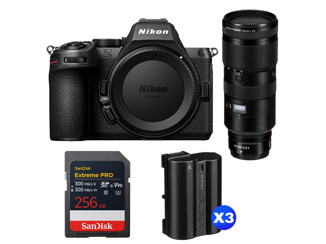 Z5 Ii + 70 200mm F/2.8 Vr S + 1 Sandisk 256gb Extreme Pro Uhs ii Sdxc + 3 Nikon En el15c + Ebook “20 Dicas para Fotos Que Impressionam” NIKON