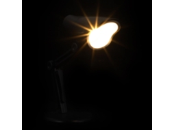Mini Luminária De Leitura Portátil Led Preta Kisangel, Luz Quente, Proteção Para Os Olhos, Bateria Tipo Botão Incluída