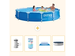 Intex Piscina Com Estrutura Redonda - 366x76 Cm - 5-peças S246