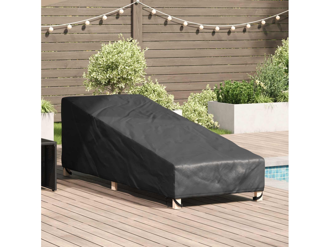 Vidaxl Capa Para Móveis De Exterior 203 X 81 X 63 Cm Retangular Preto