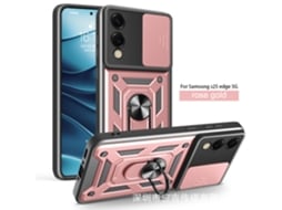 Capa Para Celular Samsungsung Com Janela Deslizante, Proteção Magnética Contra Quedaouro Rosa - Samsung F23 5g