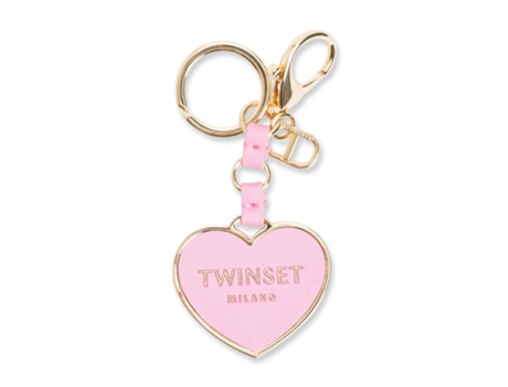 Porta-Chaves de Mulher TWIN SET Pele Sintética Rosa (Tamanho Único)