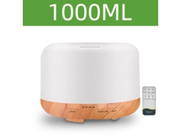 Umidificador com aromaterapia, 500/1000ml, recarregável via USB, marrom claro, 1000ml | MDUG