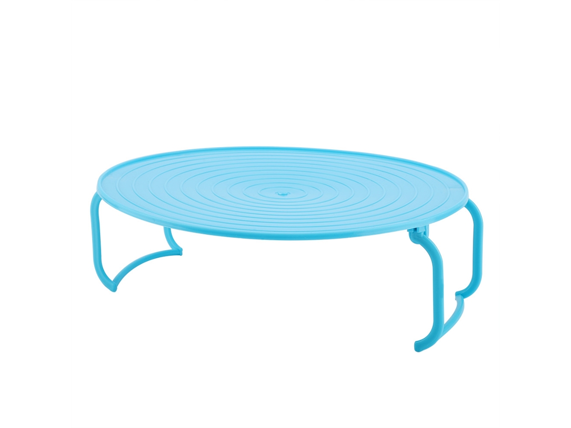 Suporte de plástico multifuncional para micro-ondas (azul)