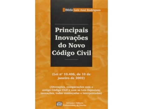 Livro Principais Inovacao Do Novo Codigo Civil De Mayra Rodrigues Gomes (português Do Brasil)