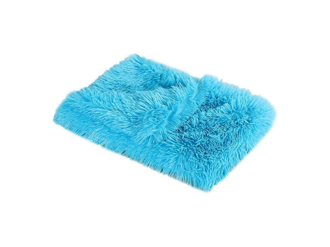 2026 manta para Mascotas Suave Fluffy Caliente de Doble Capa Lavable Microfibra Poliéster XL Azul