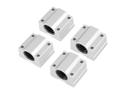 Bloco De Deslizamento Com Rolamento Linear Scs12uu, Conjunto De 4, Diâmetro Interno 12mm, Alumínio