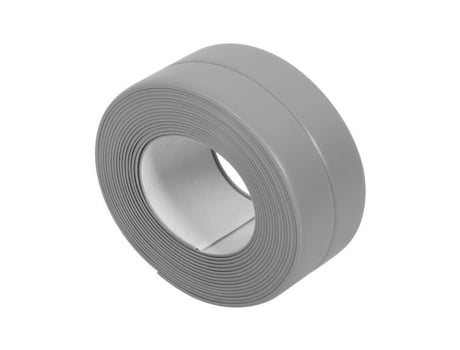 Tira conjunta PVC auto-adesivo fita de vedação borda da parede canto calafetagem tira para banho cozinha banheira (cinza 22mm 3.2m) DELAMAN