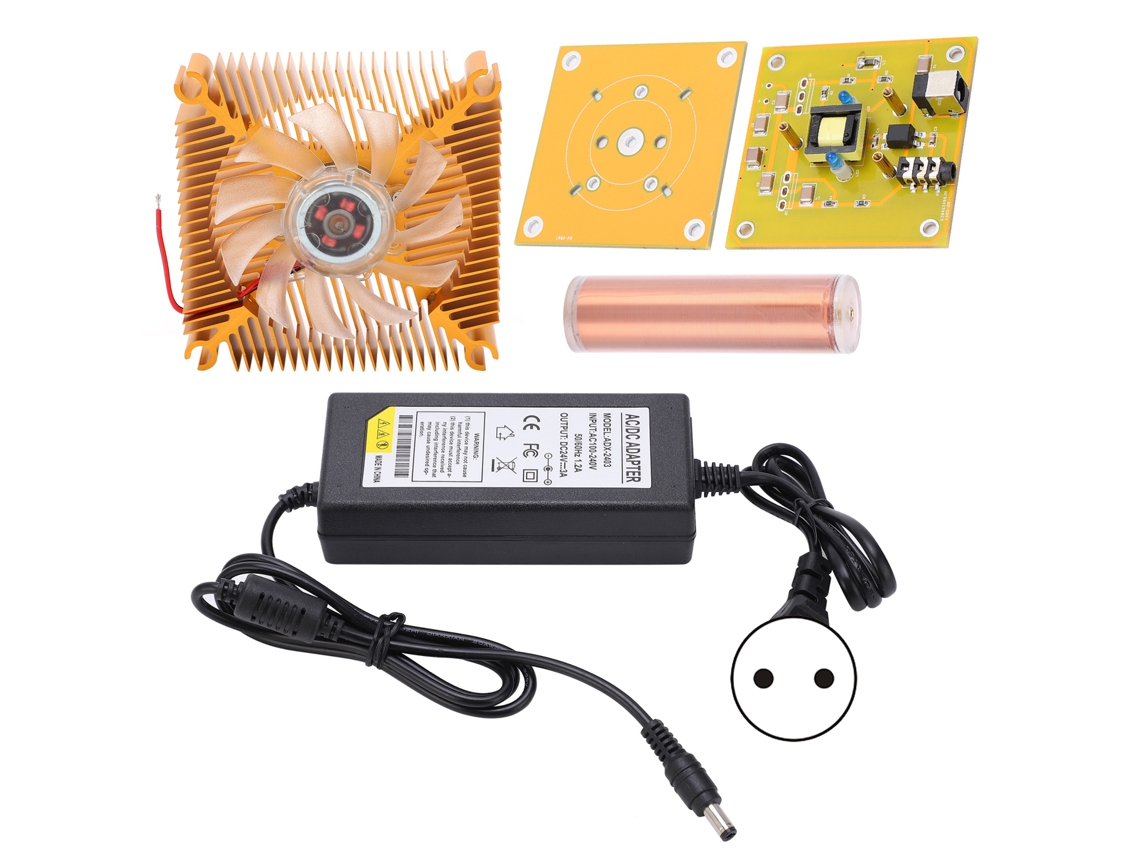 Kit de bobina musical faça você mesmo com acessórios de arco destacáveis, ferramenta de experimento e instalação (plugue UE CA 100-240 V)