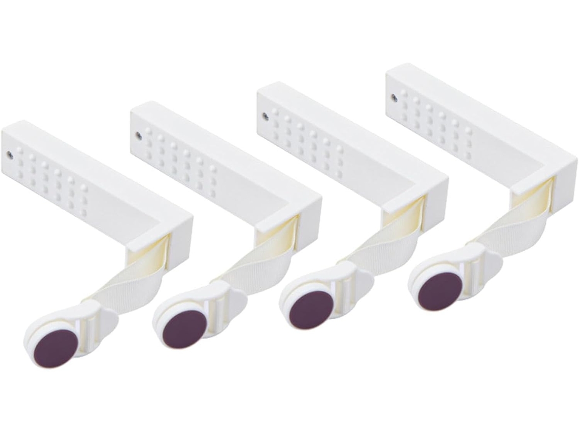 Conjunto de Prendedores Lençol 4 Peças Ajustáveis, com Fixadores Metal para Maior Segurança, Fivela CHABERLU