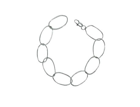 Pulseira de Mil Correntes 100% Elo Soldado em Prata PLATA ÚNICA