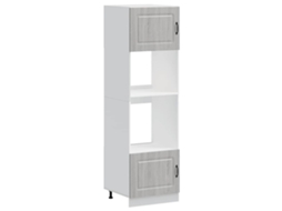 Oven Cabinet, Oven Cabinets Vidaxl Cinzeto Madeira Processada (n/a)