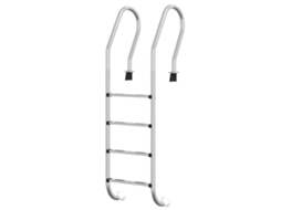 Escada de piscina VIDAXL Prateado Aço inoxidável (54x38x184,5 cm)