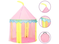 Tenda de brincar VIDAXL Cor-de-rosa Poliéster