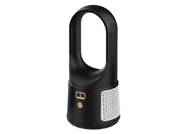 Ventilador de Torre Sem Pás 6 Velocidades Usb Tela Led Baixo Ruído para Mesa Escritório Dormitório Preto
