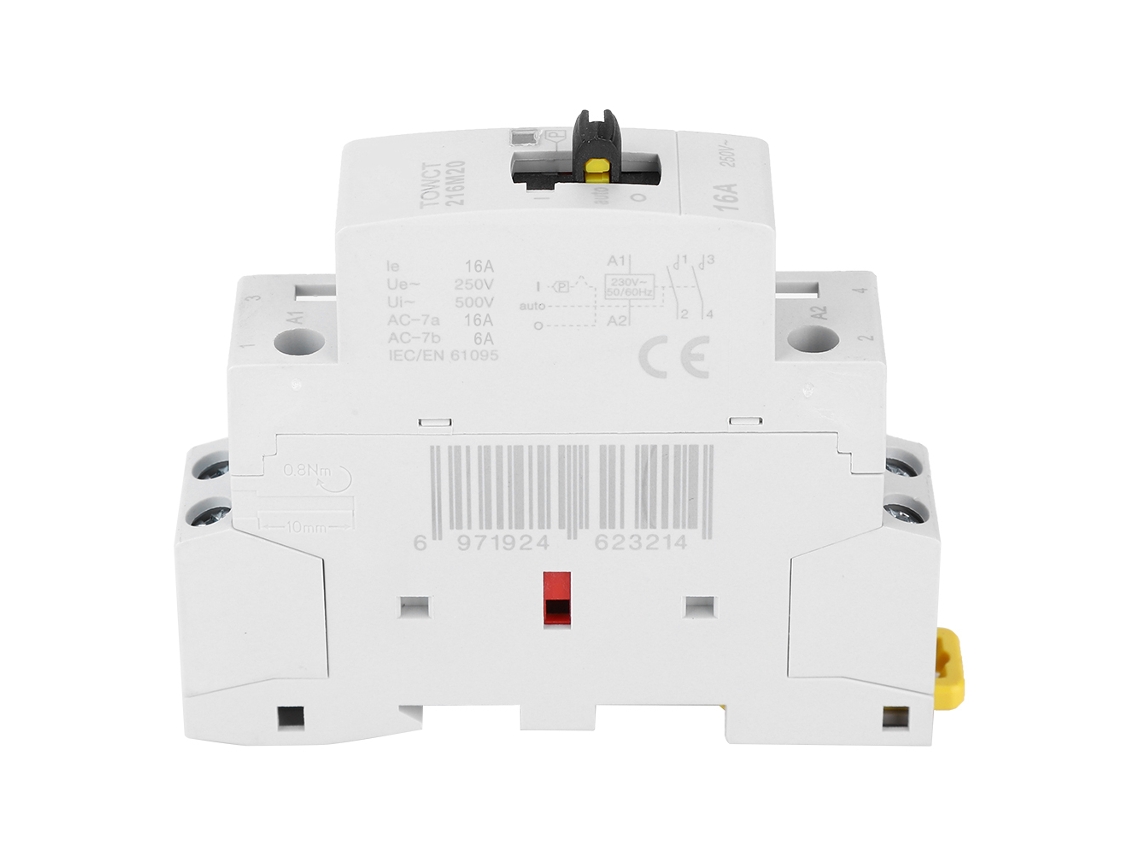 Laxiscreed Comutador De Ar Condicionado Doméstico Com Interruptor Manual E Suporte Para Guia 35mm