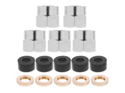 Conjunto De 5-porcas Flared G1 2-amosfun Para Conexão Tubo Gás, Mola E Arruela Em Aço Inoxidável, Instalação Segura E