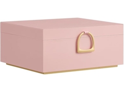 Caixa de Joias Dois Andares, com Alça, Design Versátil, Ideal para Guardar e como Presente. Dimensões: 20,5 X 24 11 Cm Resistente a STELASPLEN