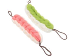 Conjunto De 2 Toalhas De Banho Esfoliantes Longas Em Pe Para Esfoliação Corporal