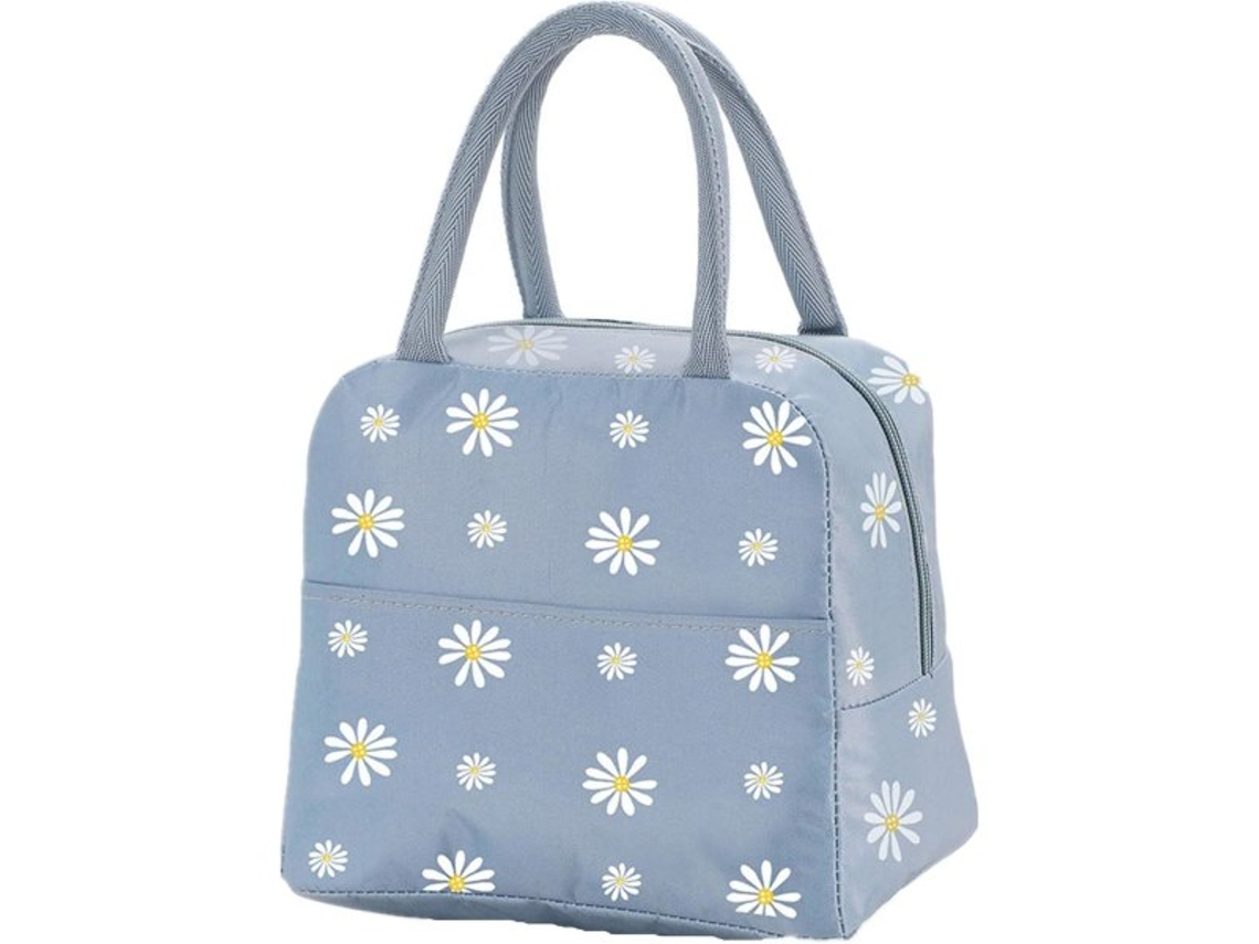 Bolsa Térmica Portátil Para Almoço Com Estampa De Margaridas, Organizadora De Lancheira, Transporte Para Adultos, Crianças E Meninas