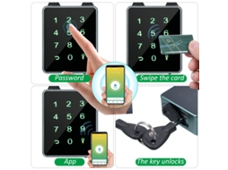 Laxiscreed Cadeado Inteligente À Prova D'água Com Controlo Por App Para Maior Segurança