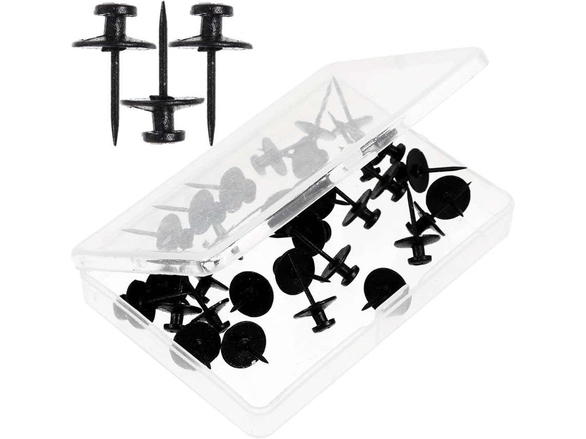 Tachinhas De Metal Multiuso E Decorativas Com Cabeça Chata 5 Pontas, 30 Unidades Para Parede Ou Escola
