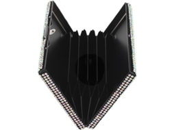 Porta-cartões De Visita Em Metal Com Detalhes Em Strass, Tamanho Compacto 99 X 69 X 15 Cm, Caixa