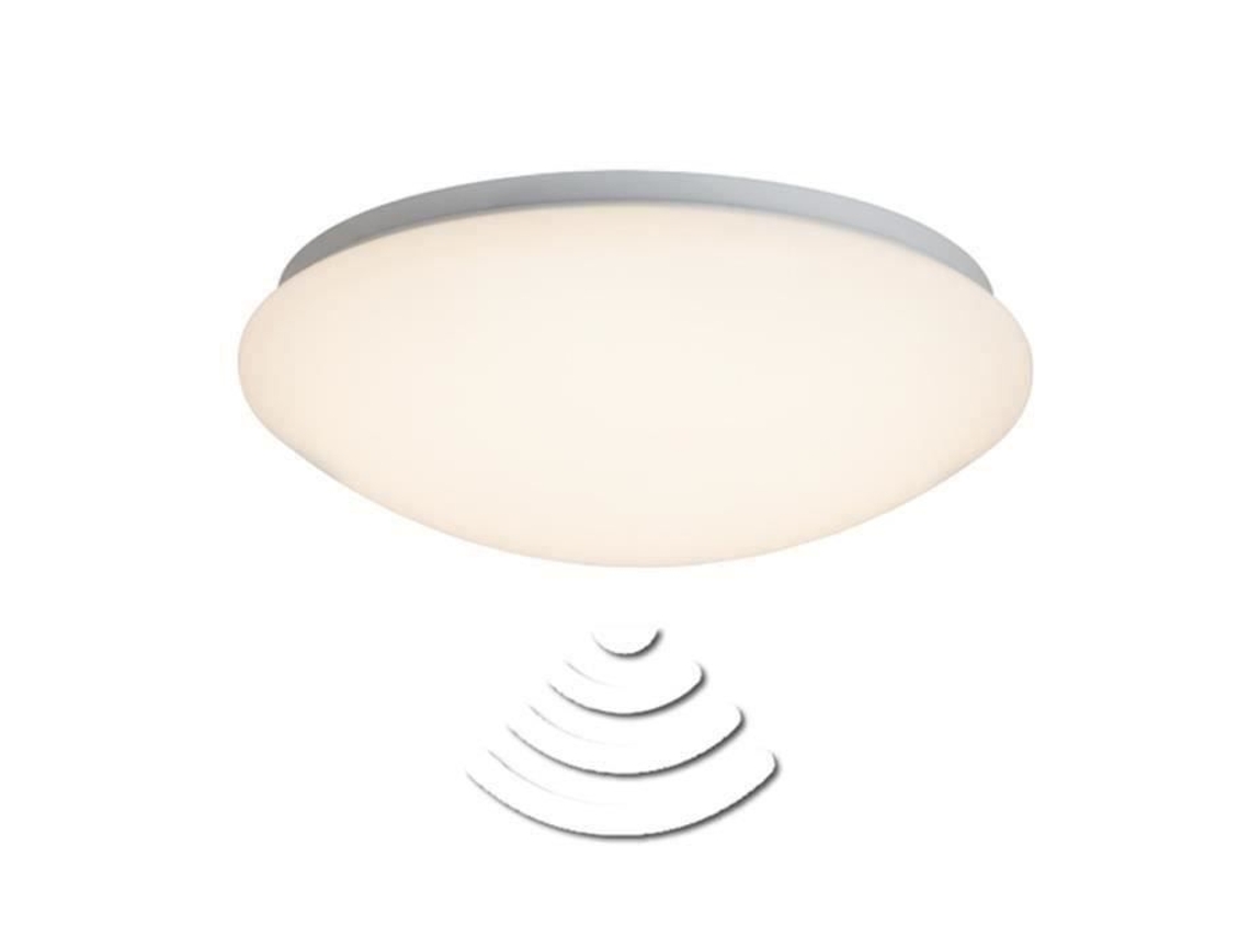 Plafon Led Fakir 12W com Sensor de Cor Cromado/Branco BRILLIANT