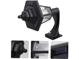 Conjunto de 2 Luminárias Solares de Parede Hexagonais Vintage para Iluminação Externa de Jardim e Pátio, Pretas. SFUSHOS