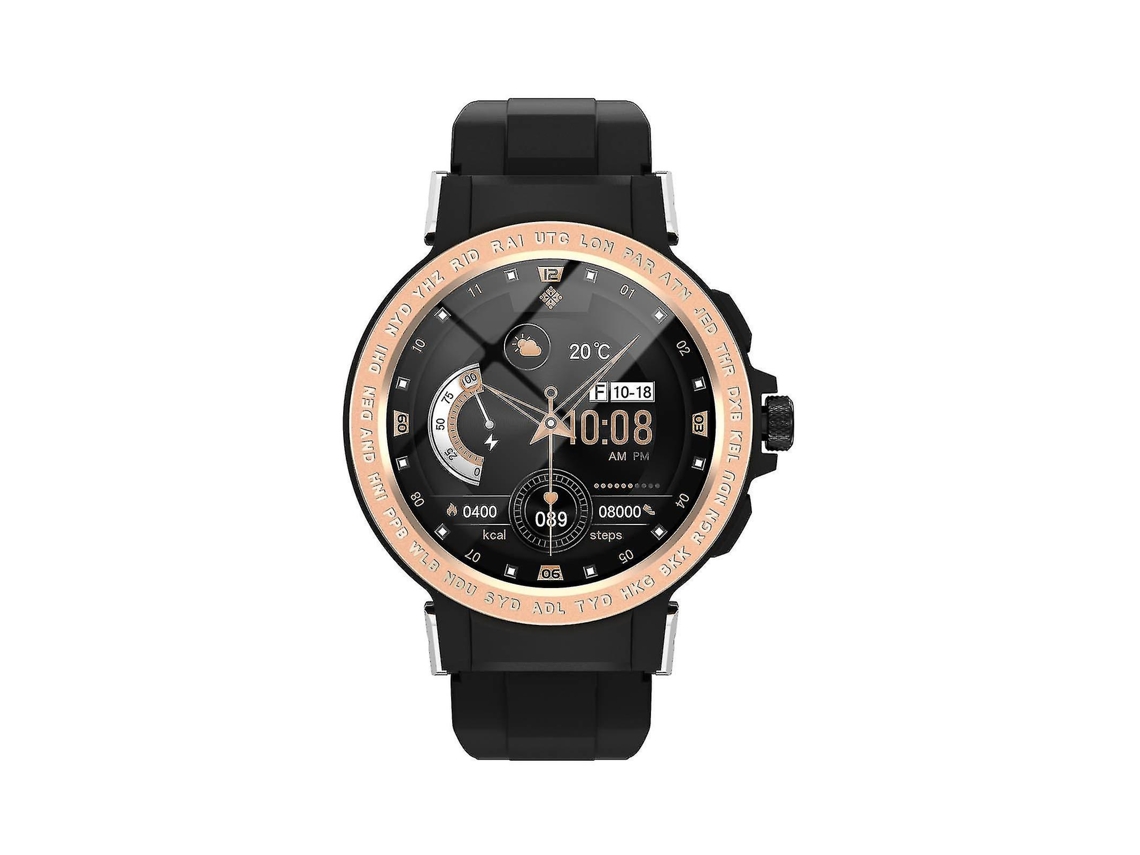 Smartwatch multiesportivo E19 para homens, fitness e saúde. Compatível com iOS e Android. E-bike.