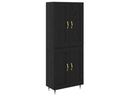 Conjunto 1 Móveis Highboard Vidaxl Preto Derivados De Madeira (69,5 X 34 X 90 Cm)