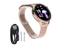 Reloj Inteligente F80 para Mujer, Resistente Al Agua Ip68, Monitor de Frecuencia Cardíaca, Pantalla Táctil para Fitness.