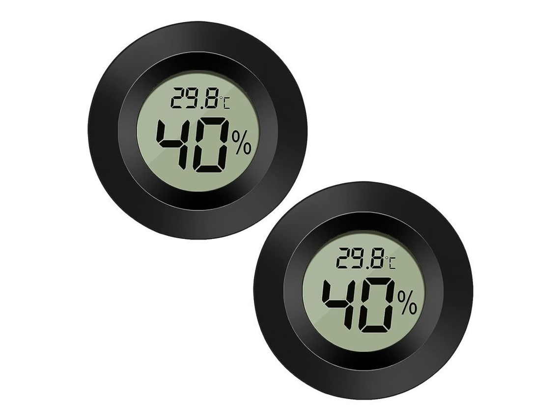 2 Pack Termômetro Higrômetro Interior Exterior Medidor De Temperatura E Umidade
