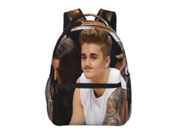 Mochila K44 Justin Bieber Para Estudantes, Resistente E Leve, Impermeável E Com Alça De Ombro Respirável.