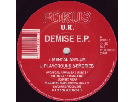 Demise Ep, Ralphie Dee Dino Blade Fokus Reino Unido