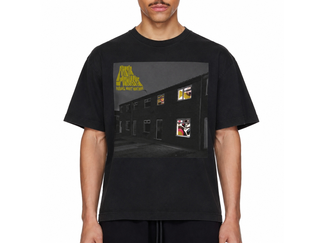 Rockinstone Arctic Monkeys Favourite Worst Nightmare Album Cover Concert T-shirt New Unique Designer Style