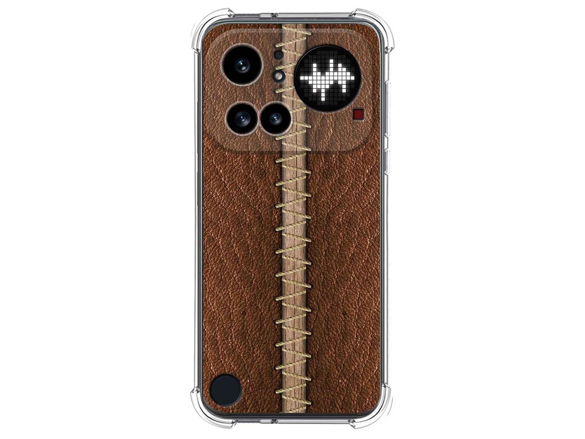 Capa Tumundosmartphone De Silicone À Prova De Choque Para Nothing Phone 4a Pro 5g Design Em Couro 01 Desenhos