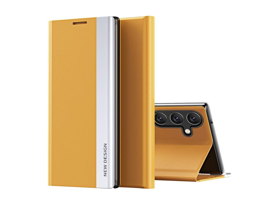 Capa Para Samsung Galaxy A36, Capa Flip Em Couro Pu (amarela) Digitallab