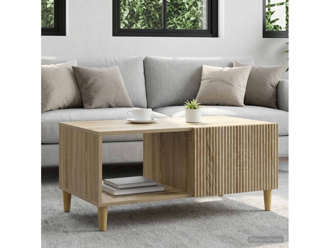 Vidaxl Mesa De Centro Carvalho Sonoma 90 X 50 X 40 Cm