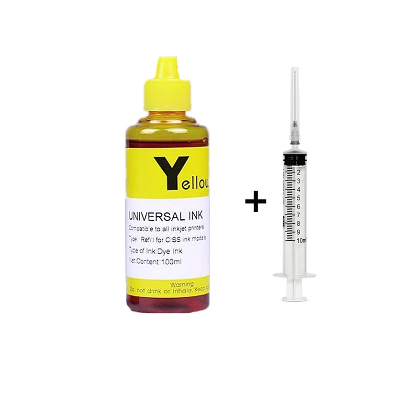 Kit de Tinta Amarela para Canon Pg 540 Cl 541 Pixma Mg3250 Mg3255 Mg3550 Mg4100 Mg4150 Mg4200 Mg4250 Pg540 Pg 540xlpg 540xl MDUG