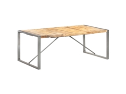 Vidaxl Mesa De Jantar 200x100x75 Cm Madeira De Mangueira Maciça Áspera