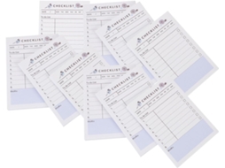 10pcs Carnets De Planification Hebdomadaire Em Papel Branco, Blocos-notas Práticas Para Estudantes